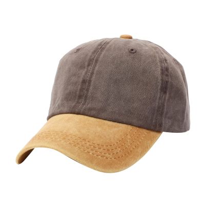 Adjustable Baseball Hat for Women Men Distressed Vintage Classic Cotton Baseball Caps Fitted Running Workout Outdoor Cap Coffee
