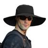 Oversize XXL Sun Hat for Men,UPF50+Waterproof Wide-Brim Boonie-Hat Sun-Hat Fishing-Hat for Safari Hiking Beach Garden view 1