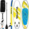AUGESTER 10/10.5/11 Inflatable Lightweight Stand up Paddle Board, Premium Yoga Board W/Durable SUP Accessories, with Fins, Carrying Bag, Non-Slip Deck, Adjustable Paddle & Hand Pump, Wide Stance view 1