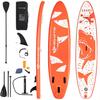 AUGESTER 10/10.5/11 Inflatable Lightweight Stand up Paddle Board, Premium Yoga Board W/Durable SUP Accessories, with Fins, Carrying Bag, Non-Slip Deck, Adjustable Paddle & Hand Pump, Wide Stance view 1