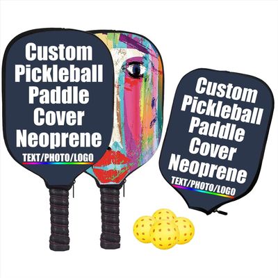 JCETUNO Custom Personalized Pickle Ball Raquette Sleeve, Great Gift for Men, Women, Teens, Seniors, Kids and Adults of All Ages Who Love Pickleball Balls, Navy Blue, W8.26 xL11.6