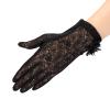 IPENNY Women Sun UV Protection Driving Gloves Summer Short Floral Lace Anti-Skid Screentouch Gloves Elegant Sunblock Gloves view 3