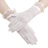 IPENNY Women Sun UV Protection Driving Gloves Summer Short Floral Lace Anti-Skid Screentouch Gloves Elegant Gloves view 1
