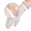 IPENNY Women Sun UV Protection Driving Gloves Summer Short Floral Lace Anti-Skid Screentouch Gloves Elegant Gloves view 4