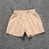 Freebily Unisex Baby Cotton Linen Shorts Pull On Solid Color Bloomers Blend Shorts for Boys Girls Khaki 4-5 Years view 2