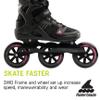 Rollerblade Macroblade 110 3WD Womens Adult Fitness Inline Skate, Black and Orchid, Performance Inline Skates view 4
