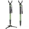 Manbily Shooting Stick Monopod with Tri-Stand Tripod Base, with Rotating and Removeable U-Shaped Yoke for Hunting, Shooting, and Outdoors-Green (G-333) view 1