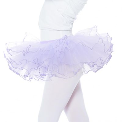 Bezioner Girls Tutu Skirts,Ballet Dance Skirts for Kids,4 Layers Tulle Dress Up for Toddler Girls Purple,Size L