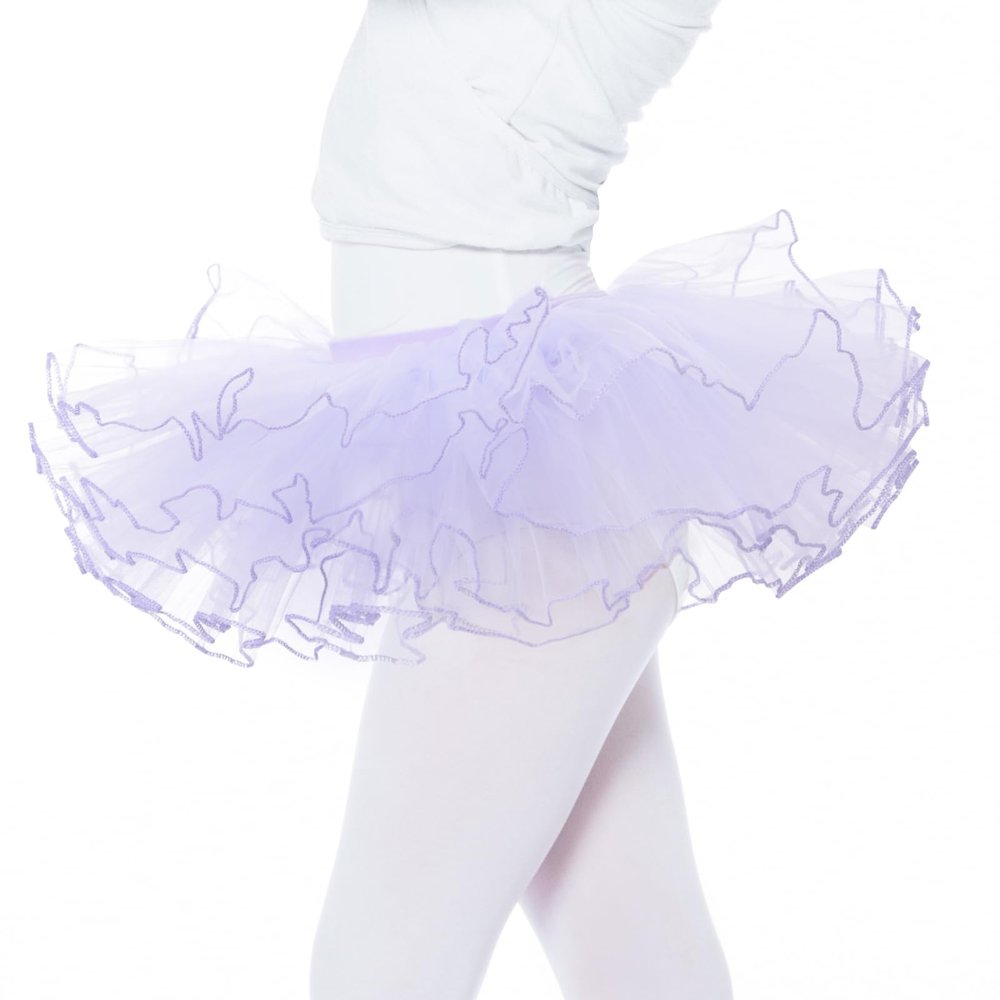 Bezioner Girls Tutu Skirts,Ballet Dance Skirts for Kids,4 Layers Tulle Dress Up for Toddler Girls Purple,Size L