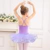 Bezioner Girls Tutu Skirts,Ballet Dance Skirts for Kids,4 Layers Tulle Dress Up for Toddler Girls Purple,Size L view 4