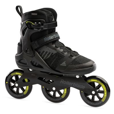 Rollerblade MACROBLADE 110 3WD, Color: Black/Lime, Size: 12.5 (072204001A1-12.5)