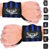BEAST RAGE Wrist Wraps for Weightlifting Adjustable Lifting Straps & Wrist Straps with Thumb Loop for Enhanced Gym Support, Wrist Support for Powerlifting, Bodybuilding and Gym Workout (Black Blue)
