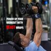 BEAST RAGE Wrist Wraps for Weightlifting Adjustable Lifting Straps & Wrist Straps with Thumb Loop for Enhanced Gym Support, Wrist Support for Powerlifting, Bodybuilding and Gym Workout (Black Blue) view 3