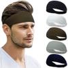 Beister Sports Headbands for Men Women (5 Pack), Moisture Wicking Sweat Band Elastic Wide Hair Bands, Workout Sweatband Athletic Mens Headband for Running, Cycling, Basketball, Gym Exercise, Football view 1