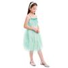 Kids Baby Little Swan Princess Feather Fringes Tiered Tutu Tulle Dress Flower Girls Spaghetti Strap Wedding Bridesmaid Ballerina Dance Pageant Birthday Party Prom Gown Photo Shooting Green 18-24M view 4
