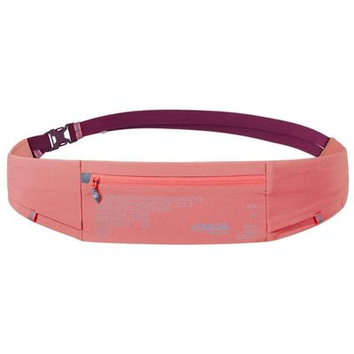 AONIJIE Running Belt, Adjustable Fanny and Waist Pack with 3 Quick Access Pockets, 63g Lightweight Workout Pouch, Easy Carry Any Phone, Night Reflection, Ideal for Walking Fitness (Pink)