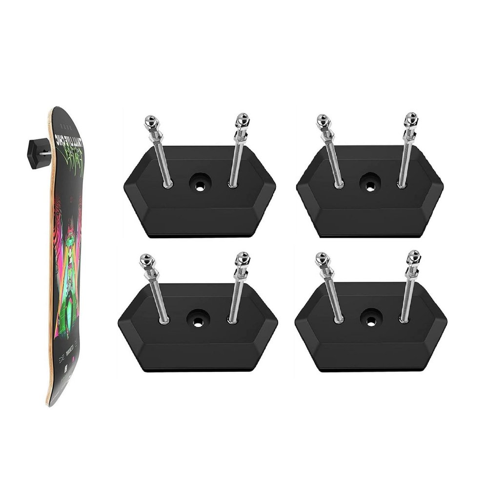 ARTIOMO Wall-Mounted Skateboard Display Stand Skateboard, Wall Display Rack ABS Stand, Fixed Mount Indoor Floating Skateboard Indoor.