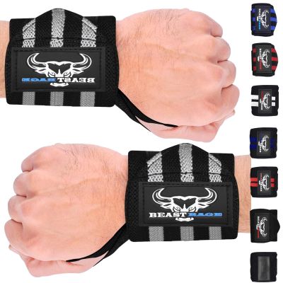 BEAST RAGE Padded Cotton Lift Straps Lifting Wrist Straps for Weightlifting, Gym, Deadlift, Workout (Pair) Premium Lifting Straps for Gym Men and Women Soft, Supportive Wrist Pads (Black grey)