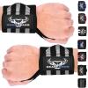 BEAST RAGE Padded Cotton Lift Straps Lifting Wrist Straps for Weightlifting, Gym, Deadlift, Workout (Pair) Premium Lifting Straps for Gym Men and Women Soft, Supportive Wrist Pads (Black grey) view 1