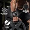 BEAST RAGE Padded Cotton Lift Straps Lifting Wrist Straps for Weightlifting, Gym, Deadlift, Workout (Pair) Premium Lifting Straps for Gym Men and Women Soft, Supportive Wrist Pads (Black grey) view 2