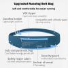 AONIJIE Running Belt, Adjustable Fanny and Waist Pack with 3 Quick Access Pockets, 63g Lightweight Workout Pouch, Easy Carry Any Phone, Night Reflection, Ideal for Walking Fitness (Blue) view 3
