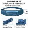 AONIJIE Running Belt, Adjustable Fanny and Waist Pack with 3 Quick Access Pockets, 63g Lightweight Workout Pouch, Easy Carry Any Phone, Night Reflection, Ideal for Running Walking Fitness (Red) view 2