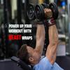 BEAST RAGE Wrist Wraps for Weightlifting Adjustable Lifting Straps & Wrist Straps with Thumb Loop for Enhanced Gym Support, Wrist Support for Powerlifting, Bodybuilding and Gym workout (Black/Red) view 3