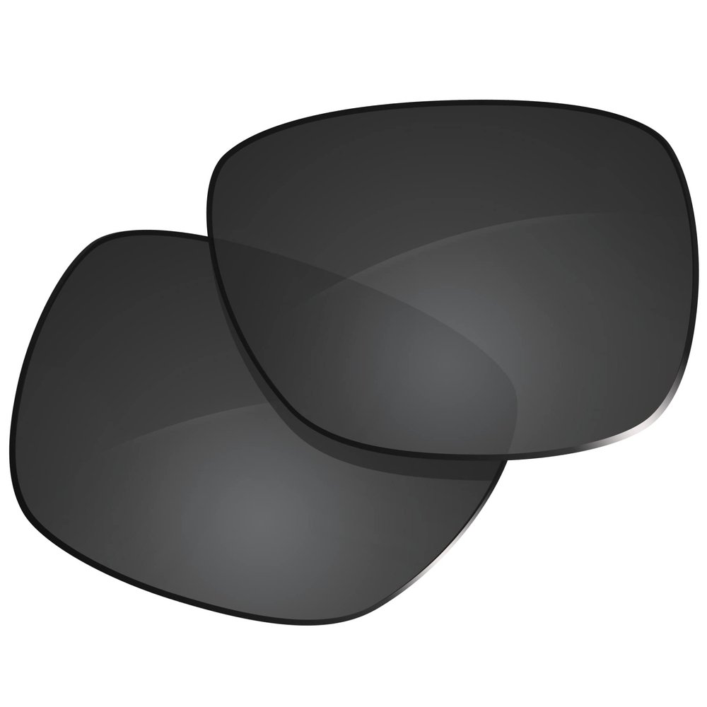 Glintbay 100% Precise-Fit Replacement Sunglass Lenses for Oakley Inmate - Polarized Advanced Black