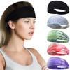 Beister Sports Headbands for Men Women (5 Pack), Moisture Wicking Sweat Band Elastic Wide Hair Bands, Workout Sweatband Athletic Mens Headband for Running, Cycling, Basketball, Gym Exercise, Football view 1