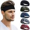 Beister Sports Headbands for Men Women (5 Pack), Moisture Wicking Sweat Band Elastic Wide Hair Bands, Workout Sweatband Athletic Mens Headband for Running, Cycling, Basketball, Gym Exercise, Football view 1
