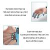oiakus Finger Exerciser, 20LB Hand Grip Resistance Band, Finger Extensor Trainer, Adjustable Nylon Hook Hand Muscles Fitness Tools, for Finger Resistance Stretching Fitness Training. view 2