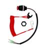 Boat Outboard Switch Engine Motor, Safety Connector Lanyard Kill Urgent Stop Button Cord Compatible for Mercury Tohatsu view 1