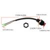 Boat Outboard Switch Engine Motor, Safety Connector Lanyard Kill Urgent Stop Button Cord Compatible for Mercury Tohatsu view 3
