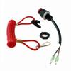 Boat Outboard Switch Engine Motor, Safety Connector Lanyard Kill Urgent Stop Button Cord Compatible for Mercury Tohatsu view 4