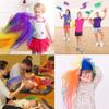 Lolakee Dance Scarves for Kids 12 Pcs Music Scarves Dance Scarf Play Scarves for Children Movement Square Juggling Silk Tricks Scarves Rhythm Band Scarves(6 Colors,24" x 24") view 3