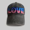 American Flag Hats for Men Fitted Retro Embroidered Adjuatble Baseball Caps Vintage Distressed Outdoor 4th of July Caps view 2
