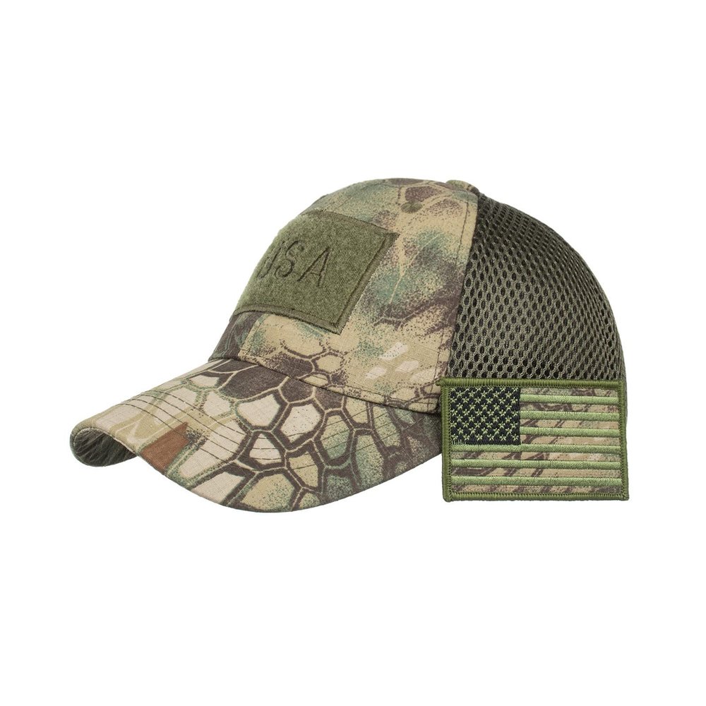 4th of July Trucker Hats for Men Vintage Summer Breathable Mesh Independence Day Baseball Caps with American Flag Patch