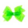 Wee Ones Girls' WeeSplash Vibrant Colored Vinyl Swim Hair Bow on a WeeStay Clip, Medium, Neon Green view 1