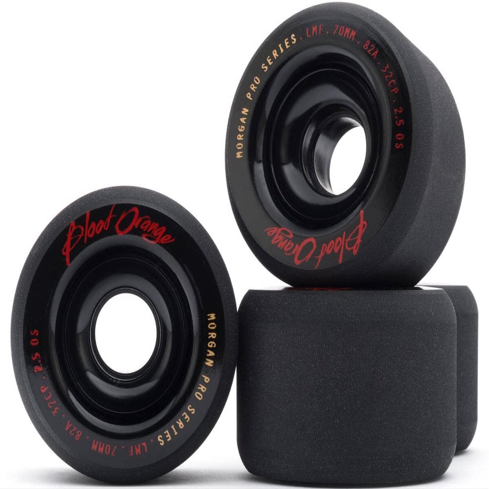 Blood Orange Liam Morgan Formula 82a Longboard Wheels - Black/Black - 65mm