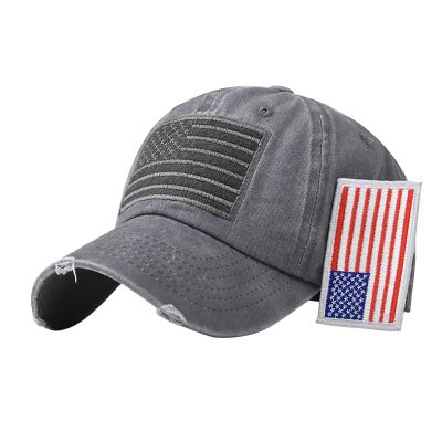 4th of July Baseball Caps for Men Women Adjustable Ripped Vintage Unisex Trucker Hats American Flag Patch Patriotic Caps