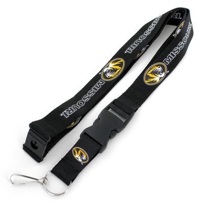 Aminco NCAA Missouri Tigers Team Lanyard, Black