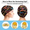 BAIKUTOUAN I Love My Dog Dachshunds Unisex Swim Cap Durable Elastic Bathing Cap Swimming Hat for Long Hair Short Hair view 3