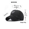 Adjustable Baseball Hat for Women Love Heart Embroidered Couples Outdoor Sport Cap Summer Casual Distressed Sun Hats Beige view 3