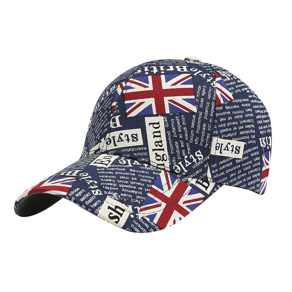 4th of July Men's American Flag Baseball Caps Cotton Adjustable Fitted Snapback Hat Unisex Full Printed Summer Sun Hats