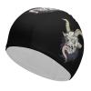 BAIKUTOUAN Krampus of The Yule Lord Unisex Swim Cap Durable Elastic Bathing Cap Swimming Hat for Long Hair Short Hair view 1