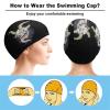BAIKUTOUAN Krampus of The Yule Lord Unisex Swim Cap Durable Elastic Bathing Cap Swimming Hat for Long Hair Short Hair view 3