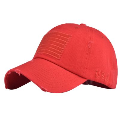QWENTMTNTY Women's Baseball Caps Distressed American Flag Low Profile Adjustable Baseball Hats Casual Outdoor Breathable Cotton Caps