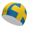 BAIKUTOUAN Sweden Flag Unisex Swim Cap Durable Elastic Bathing Cap Swimming Hat for Long Hair Short Hair view 1