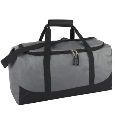 20 Inch, 40 Liter Duffel Bag for Men, Women Travel Weekender Overnight Carry-on Shoulder Duffel Tote Bag (Grey)