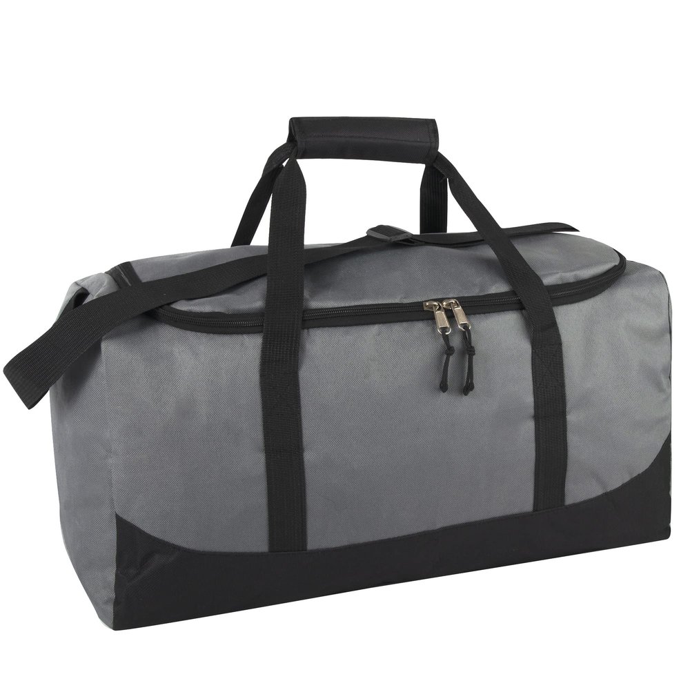 20 Inch, 40 Liter Duffel Bag for Men, Women Travel Weekender Overnight Carry-on Shoulder Duffel Tote Bag (Grey)